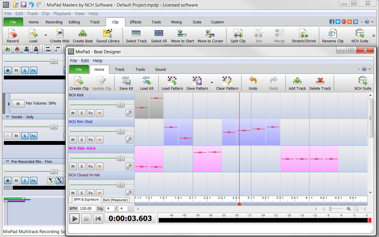 MixPad Multitrack Recording Software for Sound Mixing and Music Production [Download]