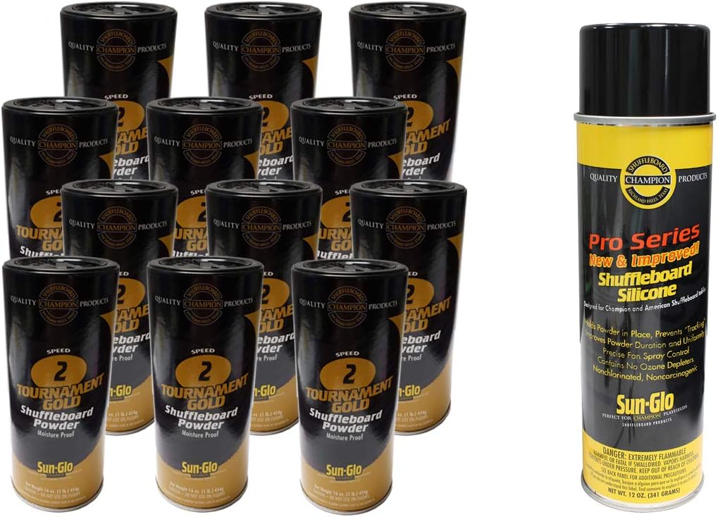 Sun-Glo 12 Cans #2 Tour Gold Wax & 1 Can Silicone Spray