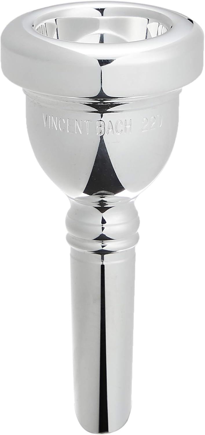 Bach 35022D Small Shank Tenor Trombone Mouthpiece, Silver Plated, 22D Cup Shallow