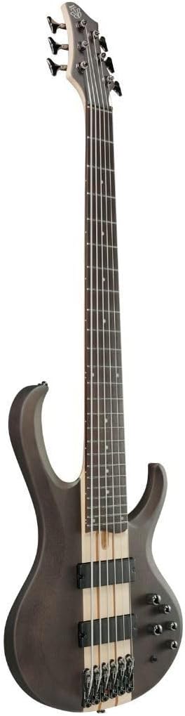 Ibanez BTB606 Standard 6-String Bass Guitar, Rosewood Fingerboard, Transparent Gray
