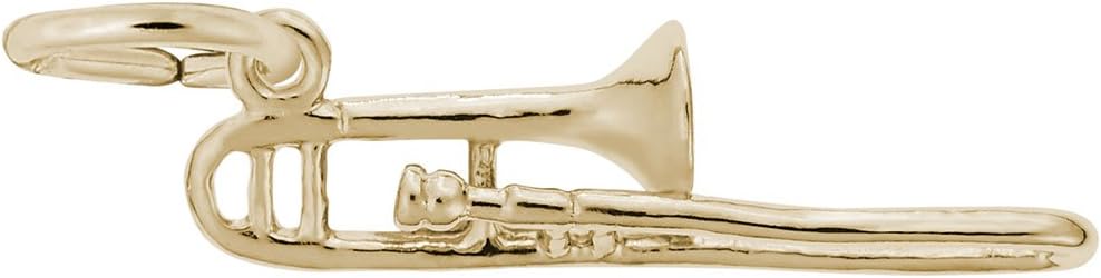 Trombone Charm, Charms for Bracelets and Necklaces