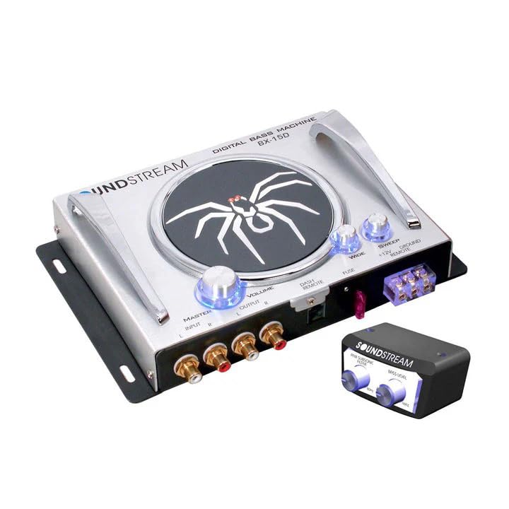 Soundstream BX-15 D – Bass Processor | Car Audio Signal Restoration Processor with Remote Control | Epicenter Alternative Sub Booster for Factory & Aftermarket Sound Systems | Subwoofer Enhancer