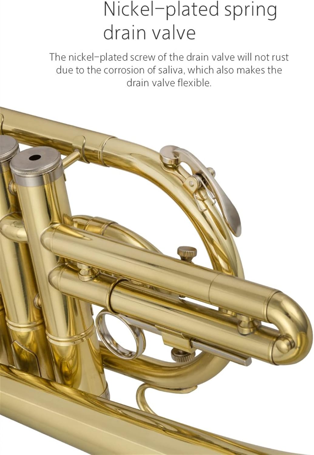 Trumpets Beginner Trumpet Cornet Musical Instrument Professional Brass Tube Body B Flat Lacquered Gold Cornet Comes with an Outer Box Set Trumpet Set