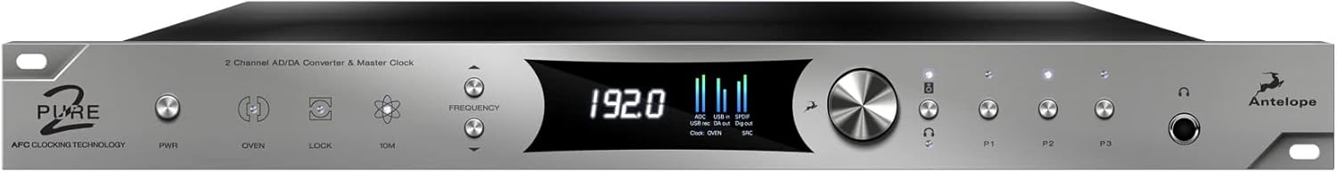 Antelope Audio Pure2 Dual High-End Mastering AD/DA Converter with Acoustically Focused Clocking (AFC) Technology, Portable USB DAC Architecture — Digital to Analog Audio Converter for PC & Windows/MAC