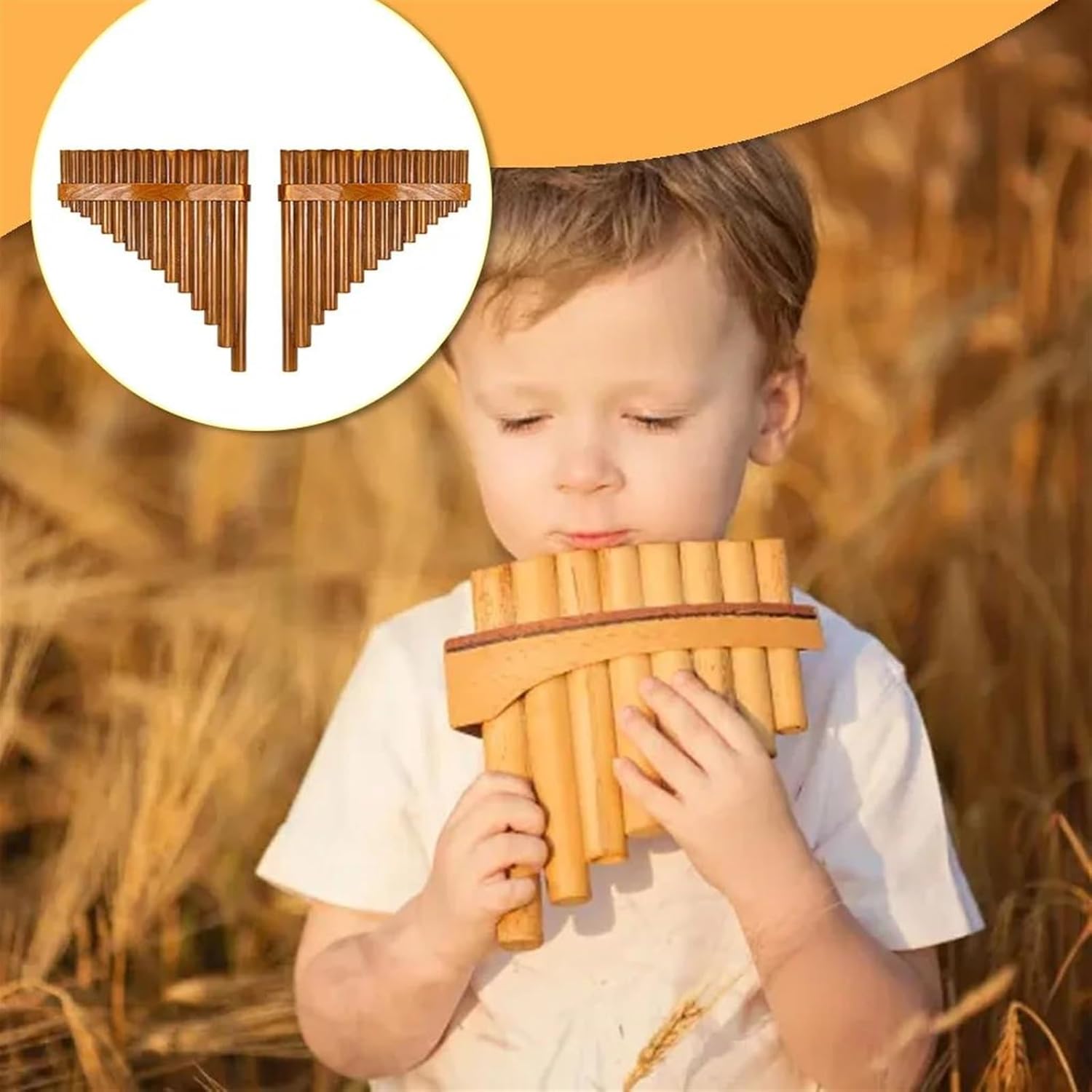 pan flute for beginners Pan Flute Musical F-key Woodwind Professional Smooth Surface Traditional Pan Flute (Color : Left hand)