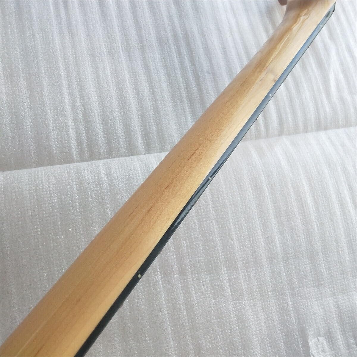 Gloss 5 String Bass Guitar Neck 21 Fret 34inch Maple Fretboard Block Inlay Parts