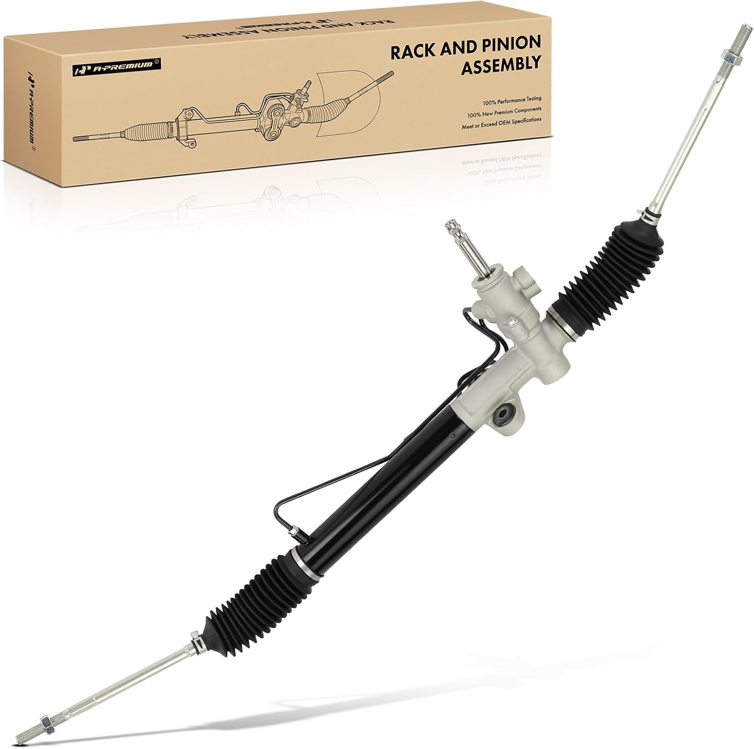 A-Premium - Hydraulic Power Steering Rack and Pinion Compatible with Mitsubishi Outlander 2003 2004 2005 2006, AWD Only