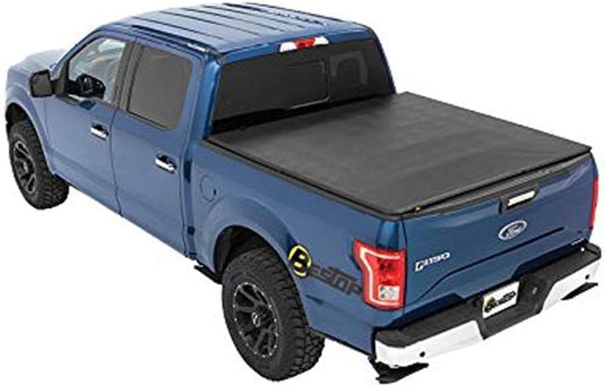 Bestop 16113-01 EZ Fold Truck Tonneau Cover for 2004-2018 Ford F-150 Styleside Crew Cab/Super Cab (except Heritage), 5.5' bed