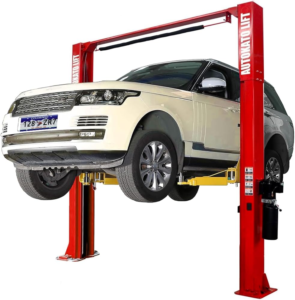 KATOOL 11000lbs Lifting Capacity 2 Post Lift Automotive Car Lift Professional Clearfloor Car Lift for Home Garage and Shop M110-N