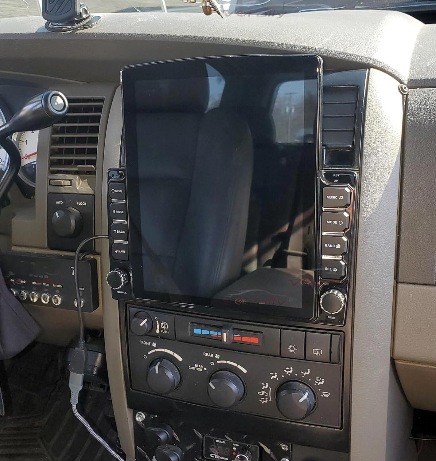 with Carplay Screen for 2004 Dodge Durango Android 13 Car Radio Auto AC 9.7Inch TounchScreen Radio with Carplay Android Auto GPS Navigation WiFi DSP SWC Bluetooth Backup Camera, 4G+64G