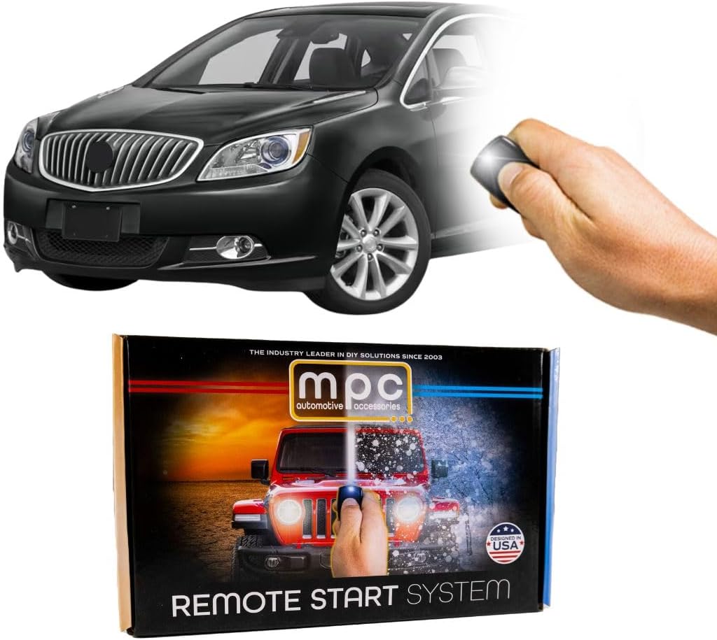 MPC Factory Remote Activated Remote Start Compatible with 2012-2017 Buick Verano - Plugin T-Harness - FlashLink Updater - Premier USA Based Tech Support