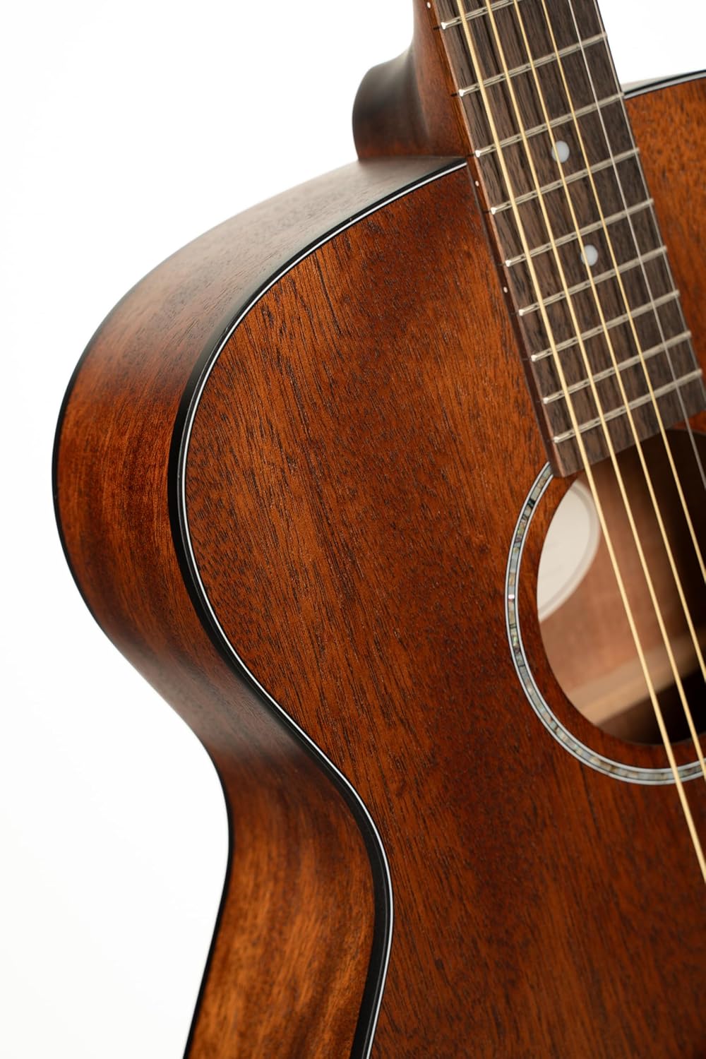 Cort L60MOP Luce 60 Mahogany OM Solid Top Acoustic Guitar, Open Pore