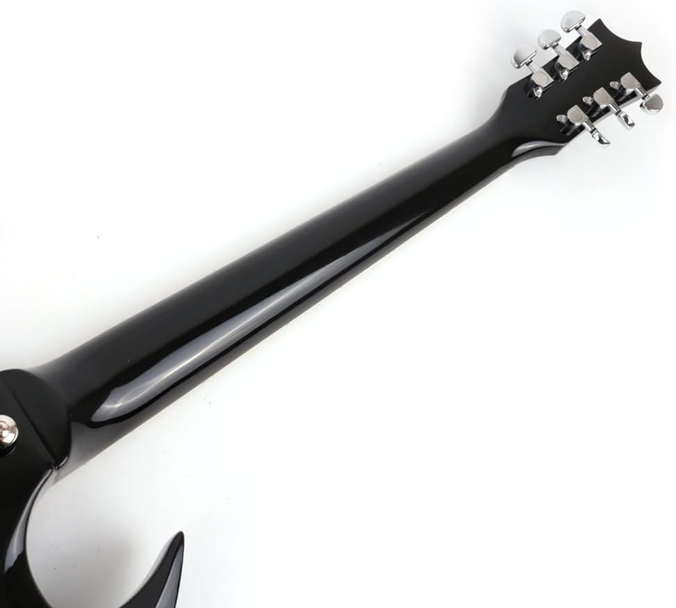 Fojill FSG-60 Electric Guitar Canadian Maple Neck Rosewood Fretboard Mahogany Body Stainless Frets(FSG-60BKR)