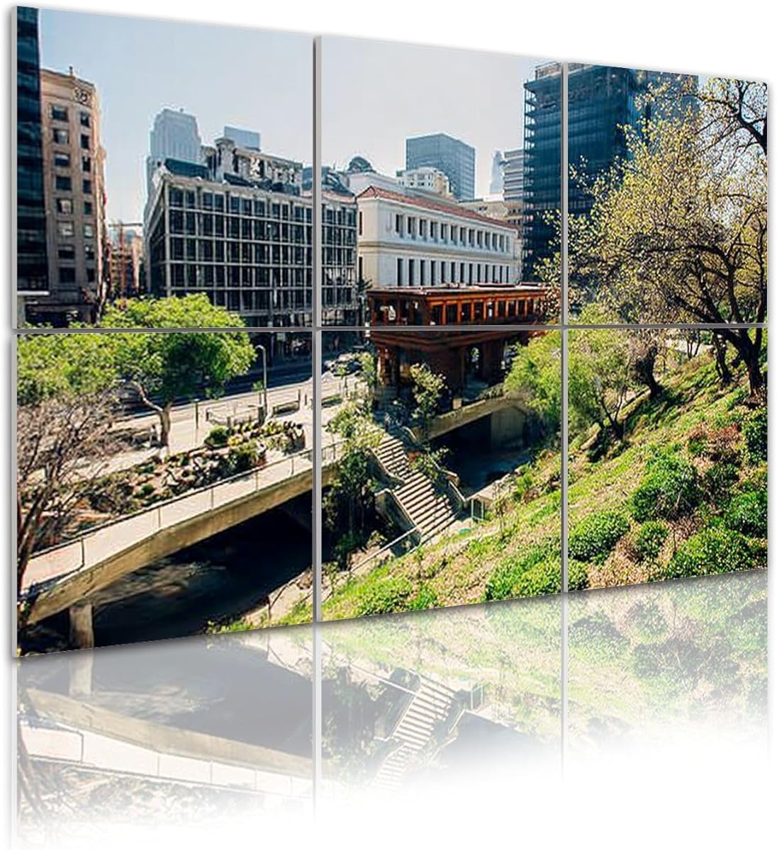 6 Pack Art Acoustic Panels Angels Flight Funicular Railway Los Angeles Sound Absorbing Panel 48