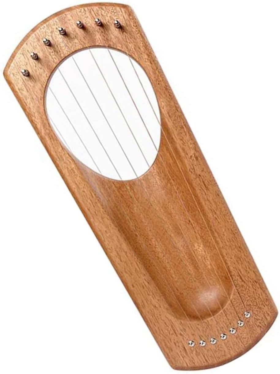 Lyre Harp Set Long Harp 7 Strings Lyre Harp Wood Harp Portable Harp Musical Instrument