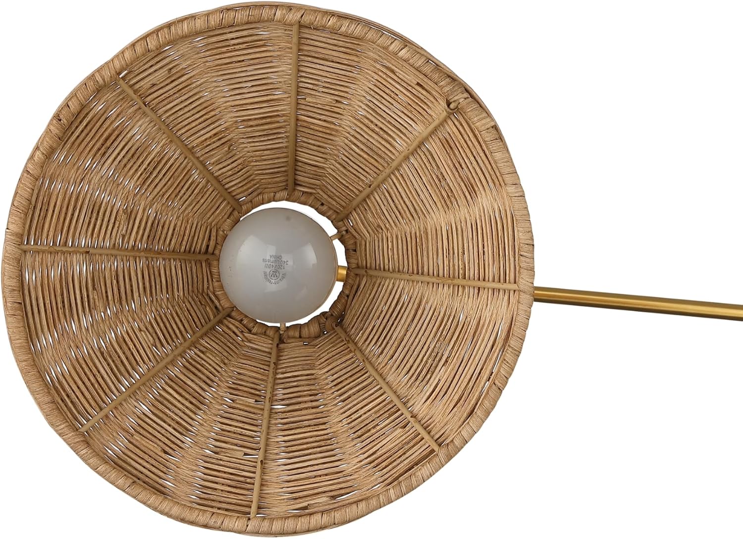 Nathan James Celeste Rattan Wall Light, Modern Farmhouse Wall Mounted Plug in Light, Wall Mount Reading Lamp for Bedside with Rattan Shade Set of 2