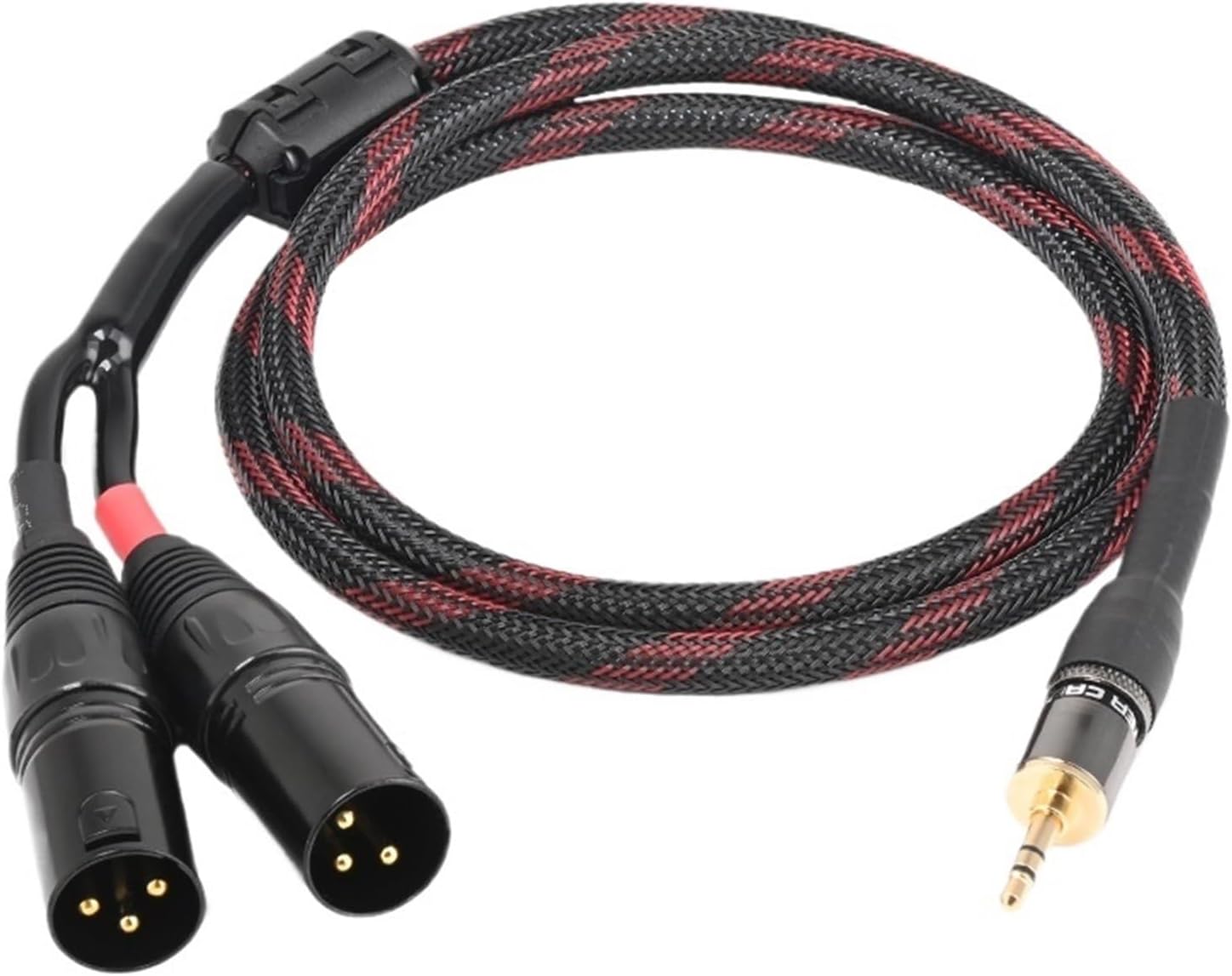 HiFi XLR Cable 3.5mm to XLR Aux Audio Cord TRS Stereo 3.5 to 2XLR Male for Microphone Computer Phone Speaker Amplifier(5m)