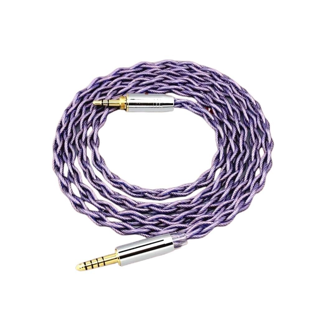 1.8mm 7N OCC Headphone Cable for ATH-pro500mk2 PRO700MK2 PRO5V M50 M50RD Screw 140 cores 7907(XLR 4 Pole Male Plug,300cm)