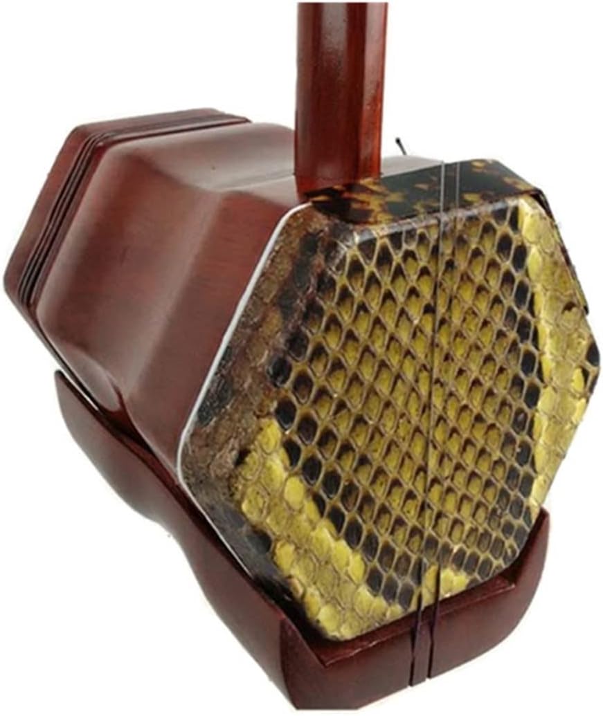 FLFL 2-String Violin Chinese Erhu Mahogany Bone Carving Erhu Professional Two-Stringed Bowed Musical Instruments Beginners Erhu