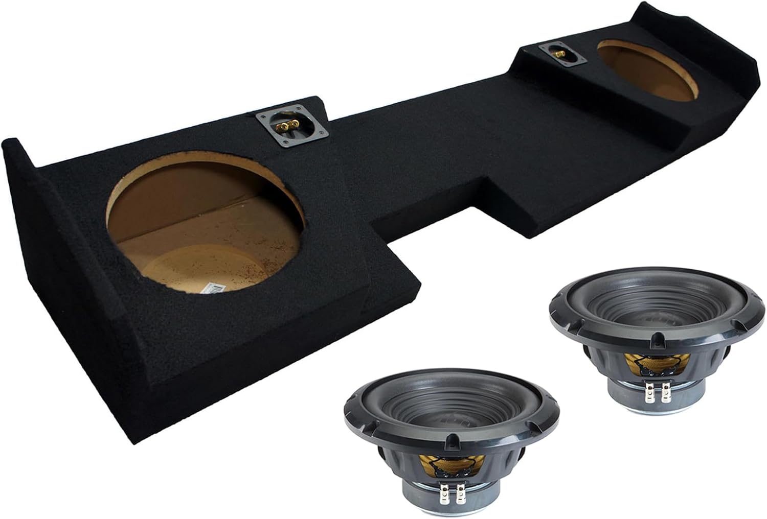 Alpine Compatible with 2014-2018 Chevy Silverado Double Cab Sealed Dual 10