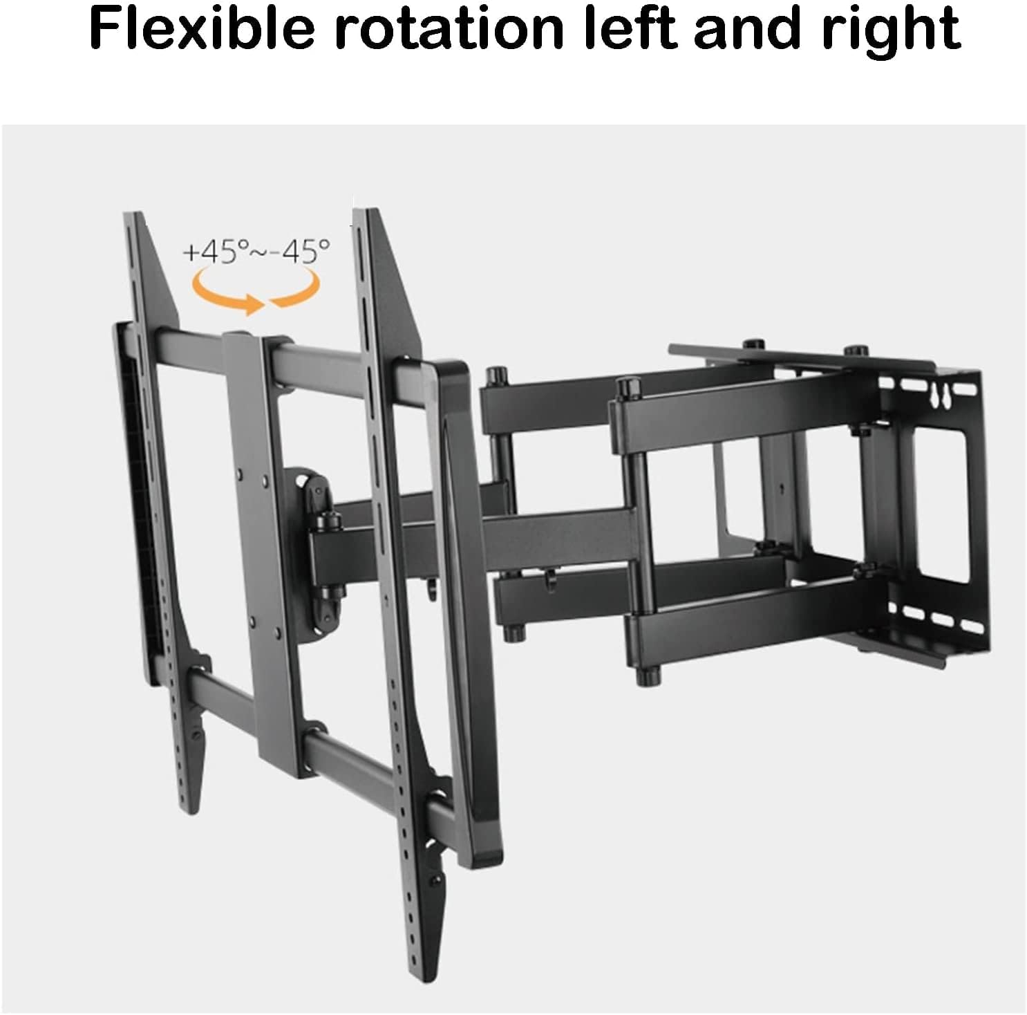 Universal TV Stand Multifunction for Large TVs Up to 100 Inch, Wall Mount TV Bracket with Articulating Swive and Tilt, Supports Up to 120kg/264lbs TV Mount TV Stand