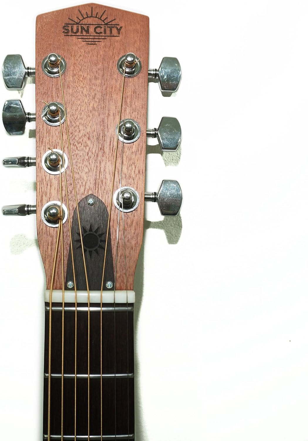 New Acoustic Guitar Seven 7 Strings, Classic Dreadnought Guitar, made in Ukraine by Trembita SunCity Light Natural Wood!