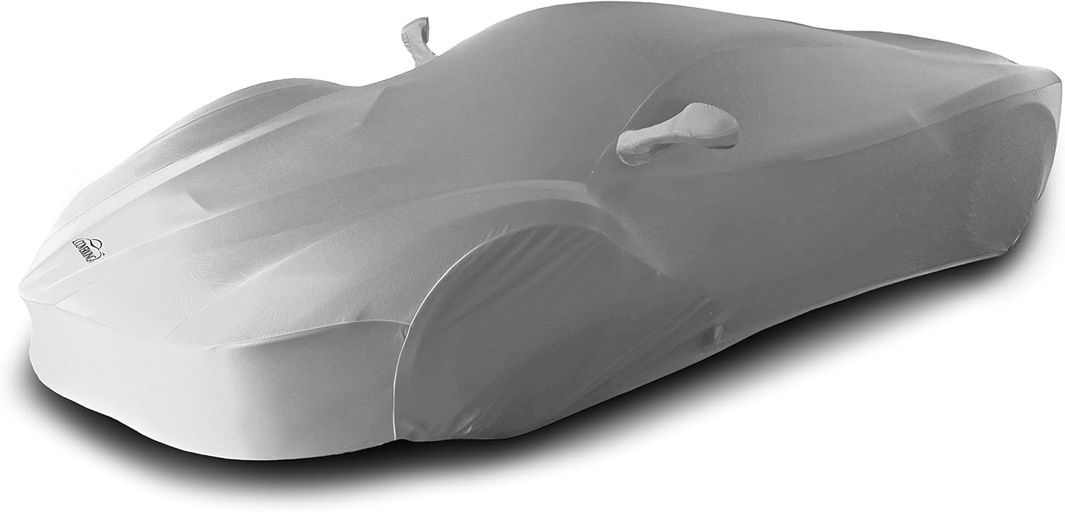 Coverking Custom Fit Car Cover for Select Chevrolet Corvette Models - Satin Stretch (Pearl White)