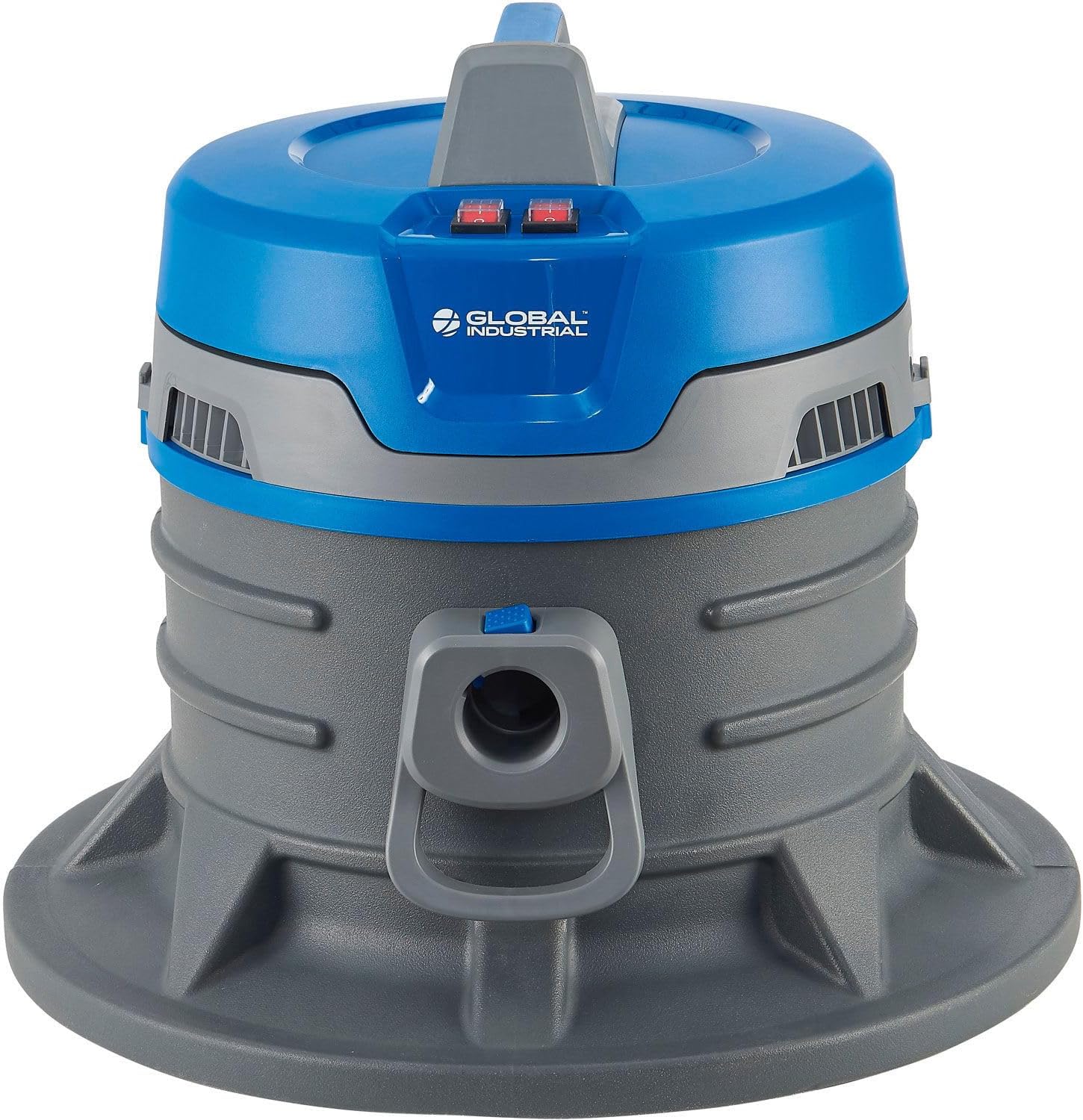 Global Industrial Drum Top Wet/Dry HEPA Vacuum, 55 Gallon Capacity, 120 Volts, Plastic Construction, Blue, 60