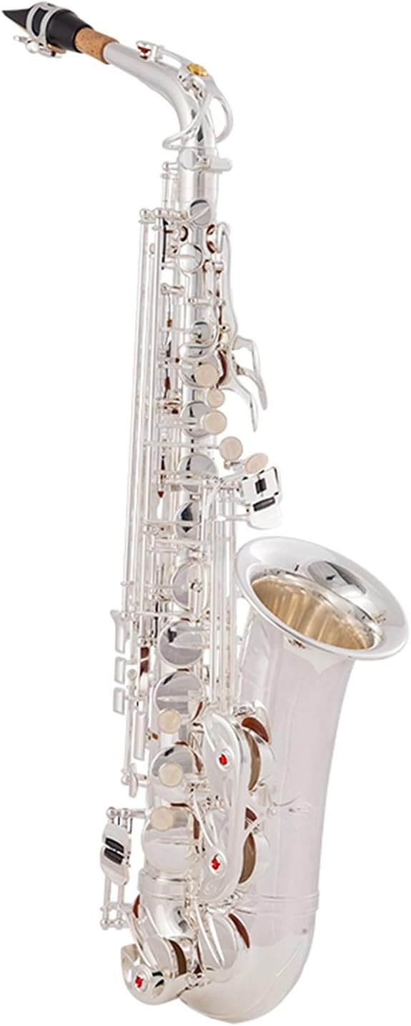 EB Alto Saxophone Brass Lacquered Gold E Flat Sax Woodwind Instrument Student Saxophone (Color : Gold)