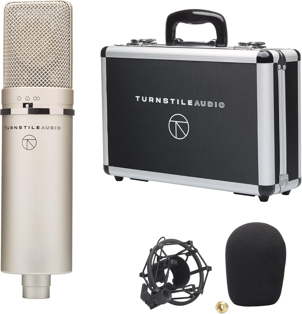 Concourse Series TAC1100 Multi-Pattern Cardioid Condenser Microphone, Large Diaphragm for Vocal Recording, Podcasting, and Streaming, XLR Output