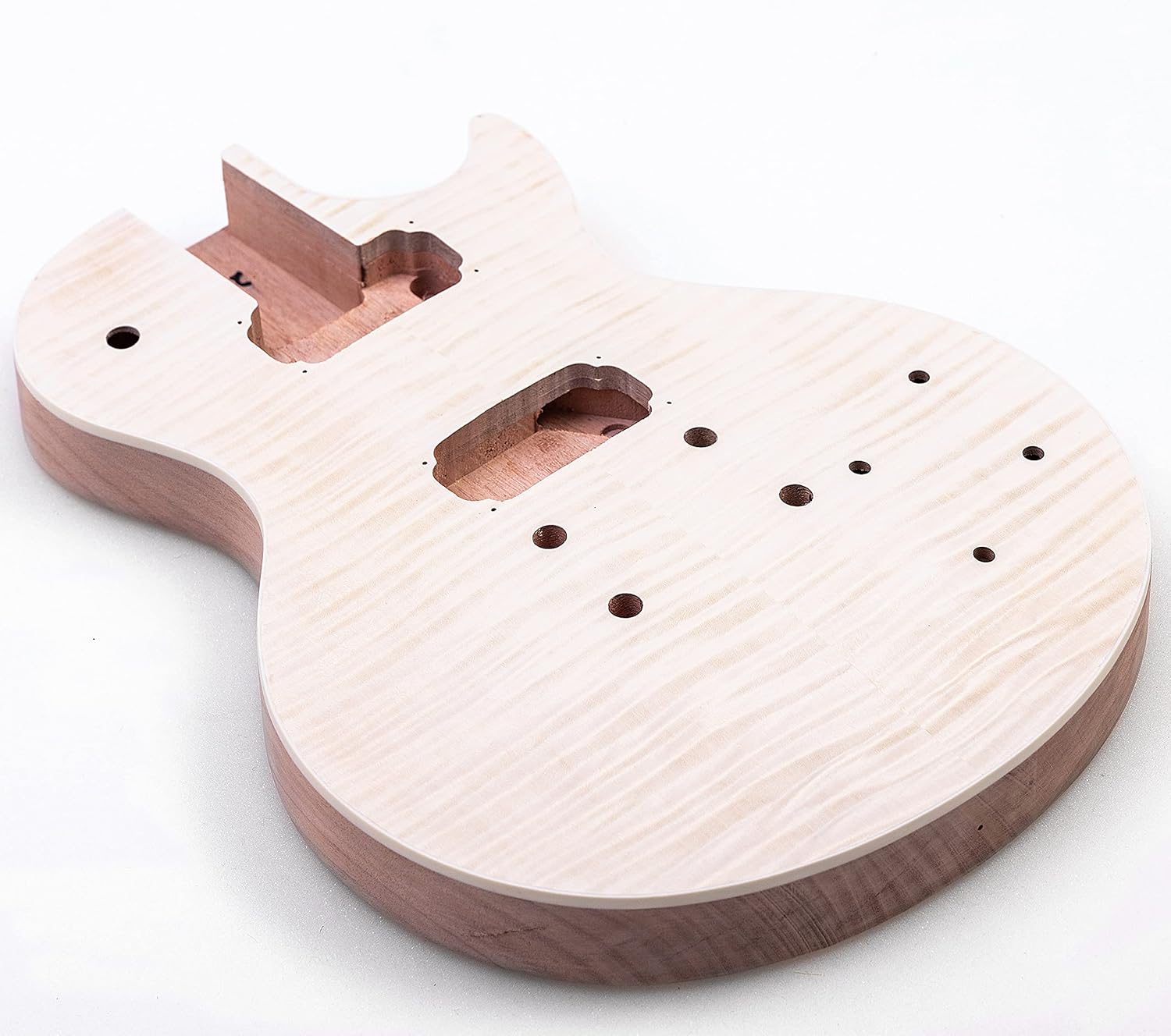 DIY Electric Guitar kits,Mahogany Body,Mahogany Neck and Rosewood Fingerboard,H-H Pickup Configuration,Natural