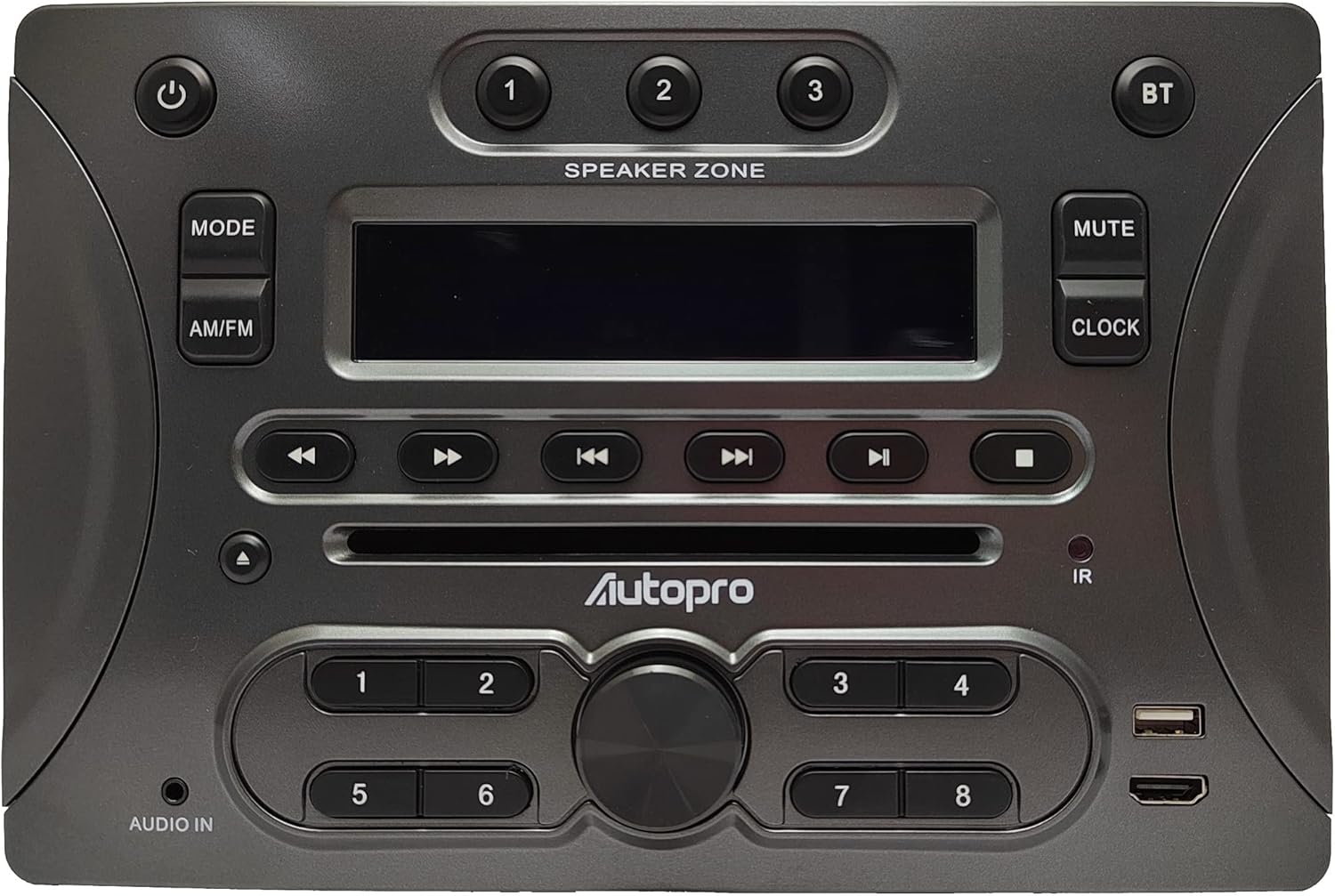 Car Stereo with Bluetooth,ProAuto GT1.0 RV Radio,Supports HDMI Digital 2.1 Stereo Sound,A&FM,DVD,MP4,USB,CEC,Clock, 3 Zones Wall Mount Car Audio Receiver