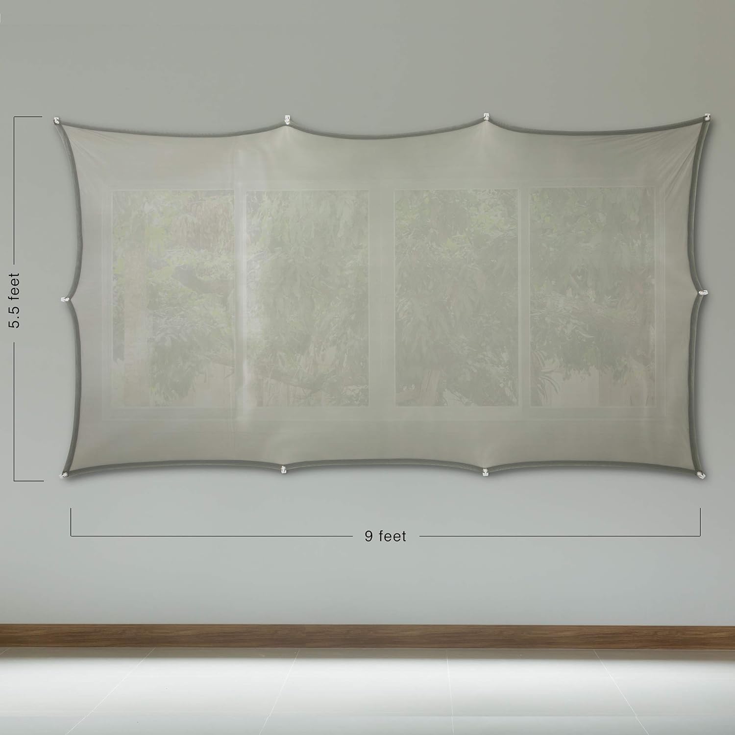 AtmosFX® Spooky Halloween Hollusion Digital Decoration Kit Includes 8 AtmosFX® Video Effects for Halloween Plus 5.5' x 9' Holographic Projection Screen