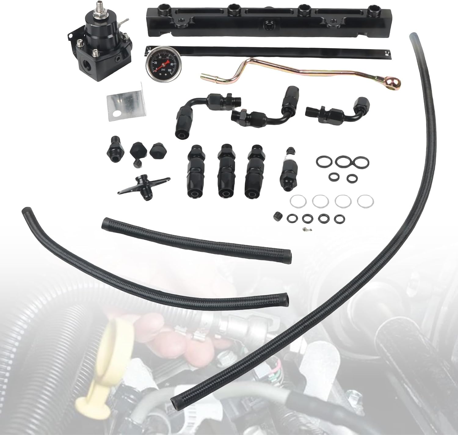 Fuel Line Kit k swap K Series Tucked k20 side winder Compatible with Civic Integra AN6 K20 K24 DC2 EG EK After-Market Parts