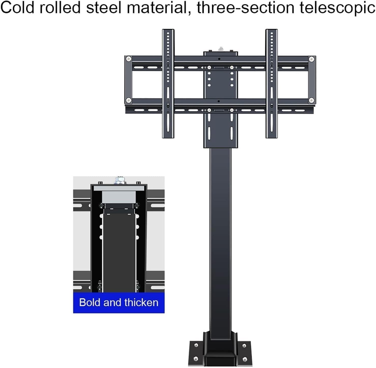 TV Wall Bracket, TV Wall Mount, Motorized Ceiling TV Mount, Monitor Bracket, Electric TV Lift with Remote Control and Memory Setting