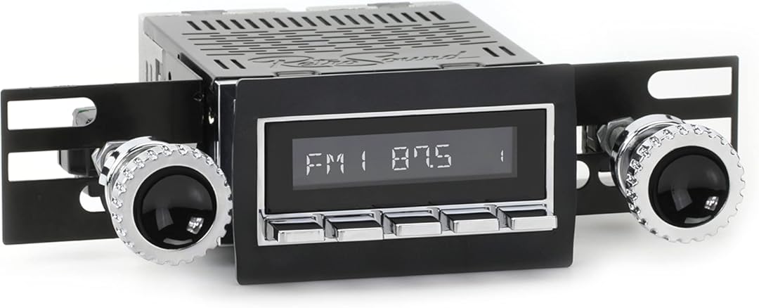 RetroSound RetroRadio AM FM Stereo 56-76 Chrome Compatible with 1960-63 Chevrolet C/K Series Truck