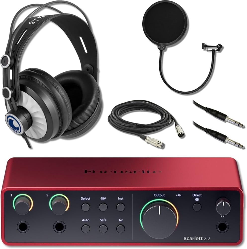Scarlett 2i2 4th Gen USB Audio Interface with 1/4
