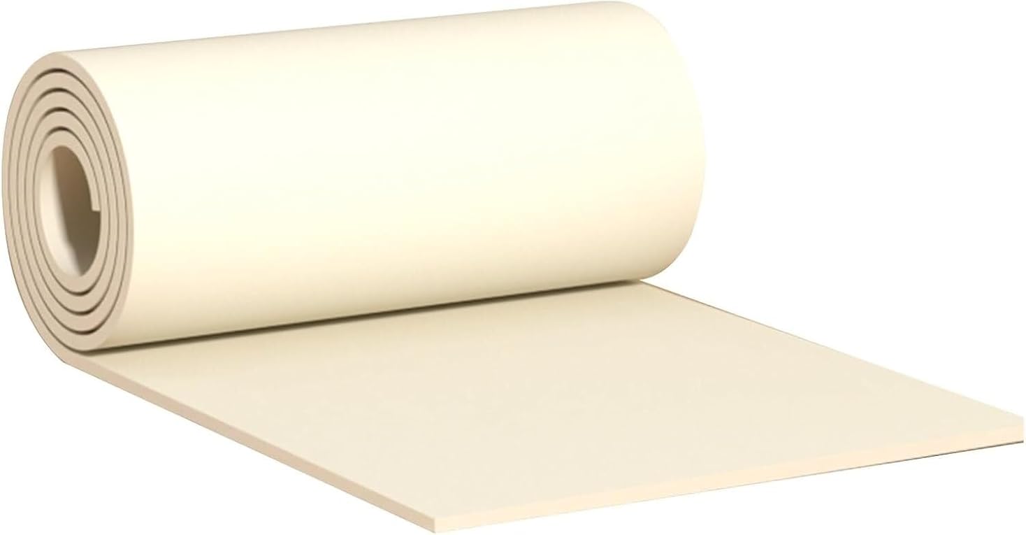 High Density Rubber Foam Wall Post Protector, Self-Adhesive Warehouse Car Parking Protection Bumper Guard (Color : White, Size : 39.3x314.9in/100x800cm)