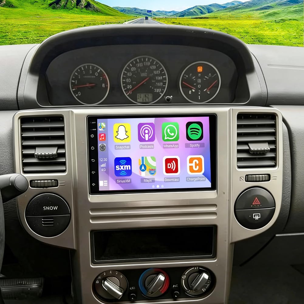 8+256G Car Stereo for Nissan Patrol 2004-2010 with Wireless Carplay&Android Auto,7 Inch Android 15 Touchscreen Bluetooth Car Radio with GPS, WiFi, FM Radio,Backup Camera,SWC,MIC