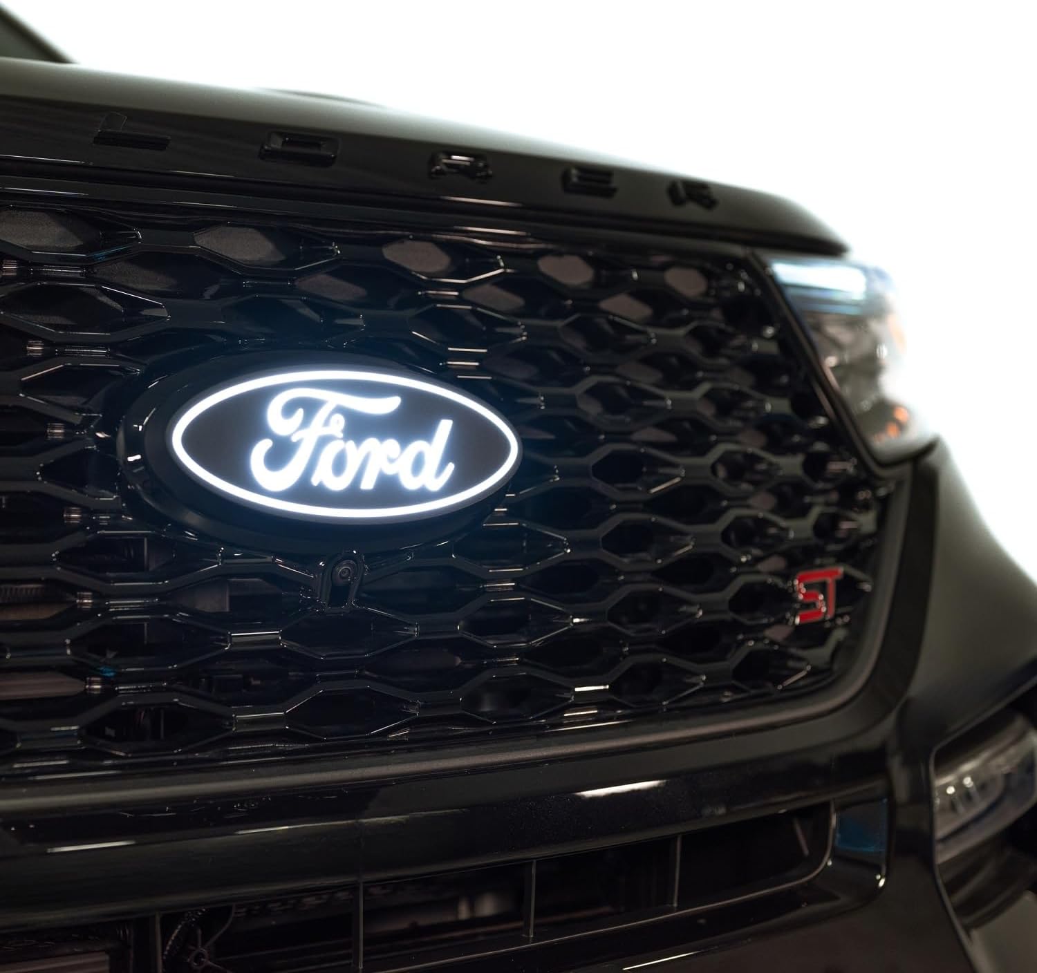 Putco Luminix White Oval LED Grille Emblem Fits Ford Explorer 2025-2025 - Includes Plug-N-Play Harness, 92901-09-X