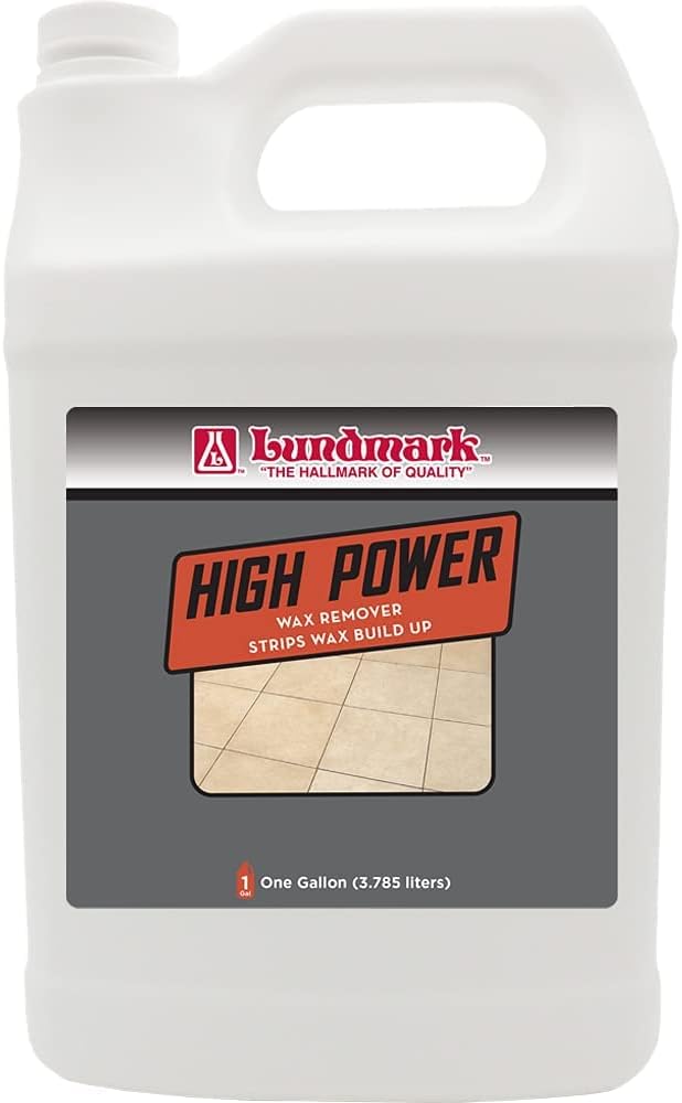Lundmark High Power Wax Remover, Commercial Strength Floor Wax Stripper, 1-Gallon, 3204G01-2 Brand. Set of 3