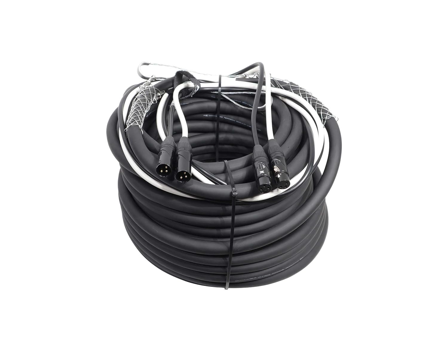 Prox XC-DXLR100 100' Balanced Dual XLR-M to XLR-F High Performance Audio Cable, Black