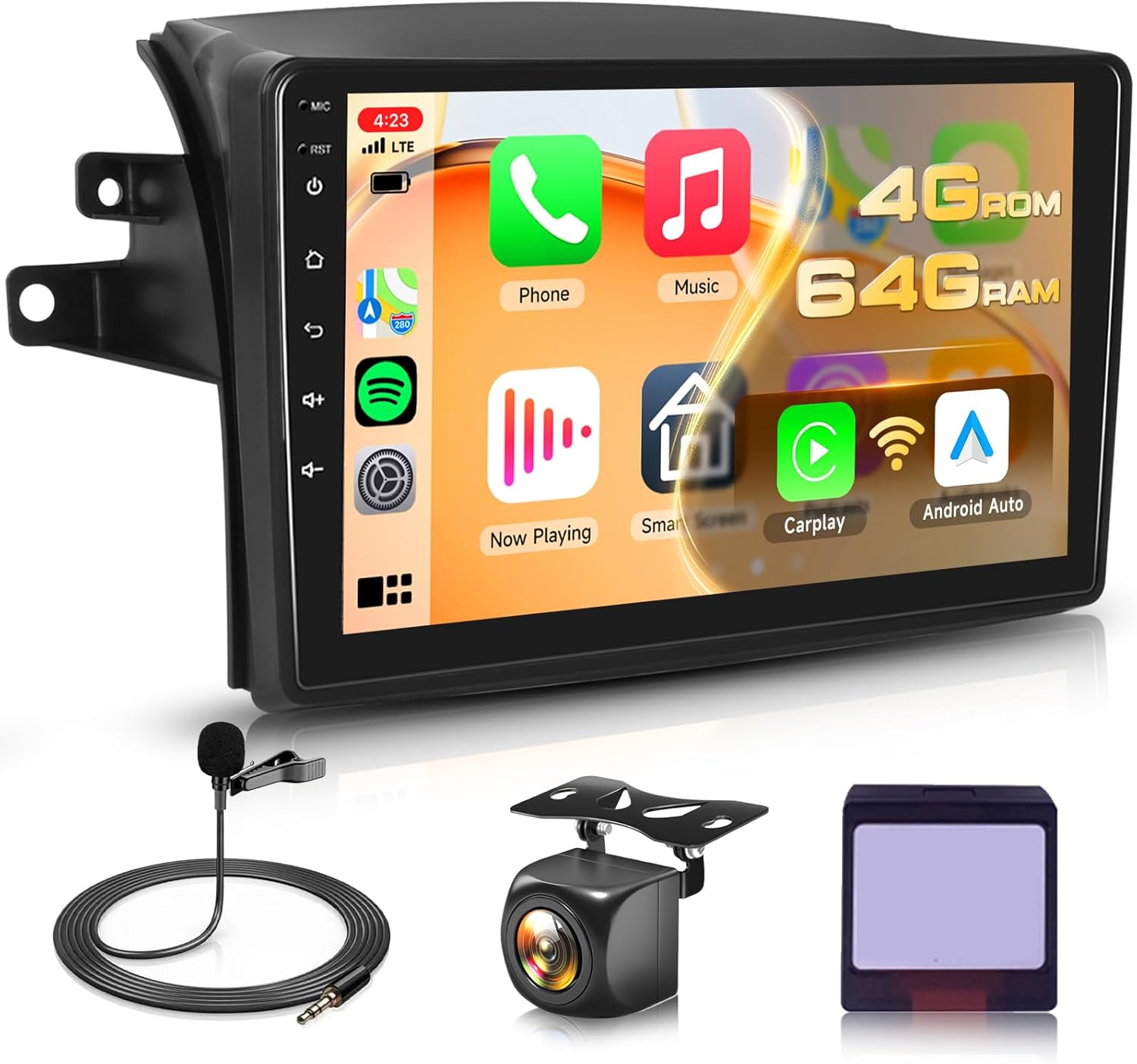 4G+64G Android Stereo for Toyota Sienna 2004-2010 Radio Upgrade 9 Inch IPS Touch Screen Head Unit, Driauto Car Stereo with Wireless Carplay Android Auto GPS WiFi DSP Bluetooth FM RDS Backup Camera