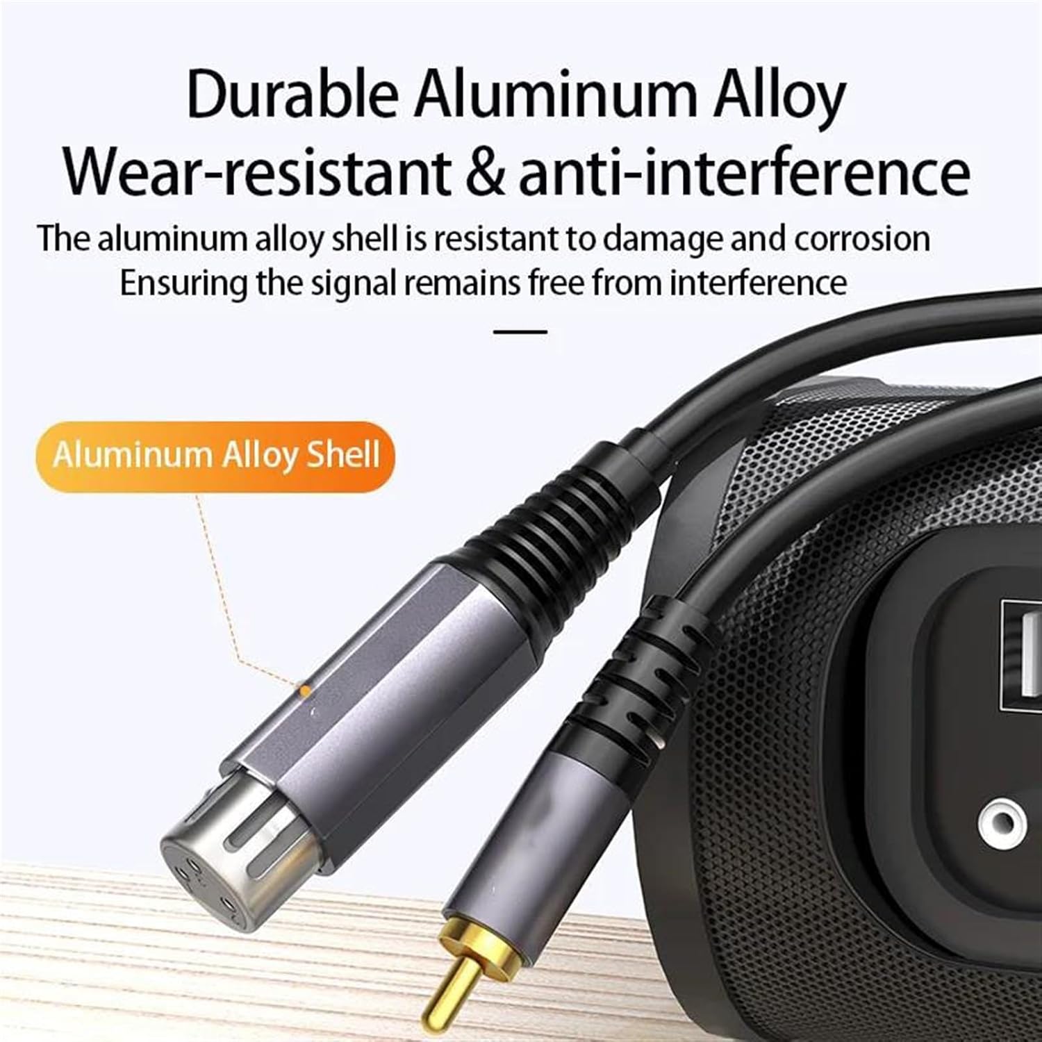 Pro Audio Cable 2 XLR Female to 2 RCA Male Cable HiFi Stereo RCA to XLR Speaker Microphone Amplifier Mixer Patch Cable(300cm)