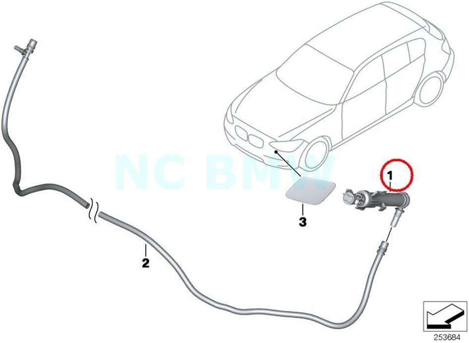 BMW Genuine Left Telescoping Nozzle
