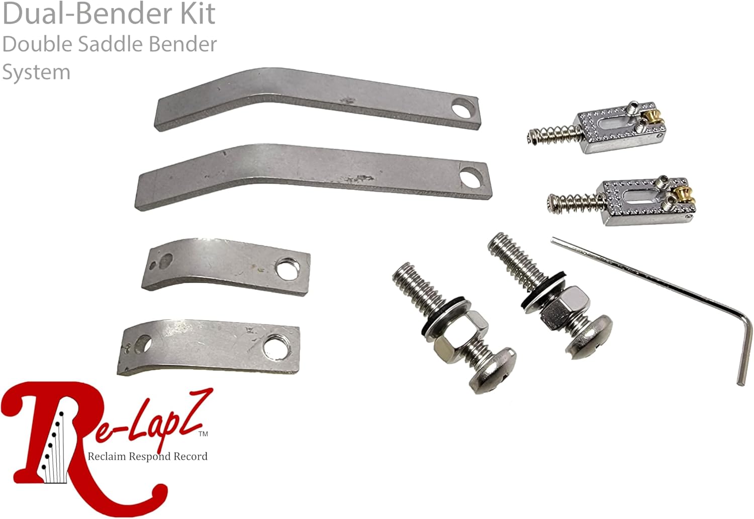 Re-LapZ B-Bender Kit (Double) - No-Drilling After-Market String Bender for Lap Steel & Top-Load Electric Guitars