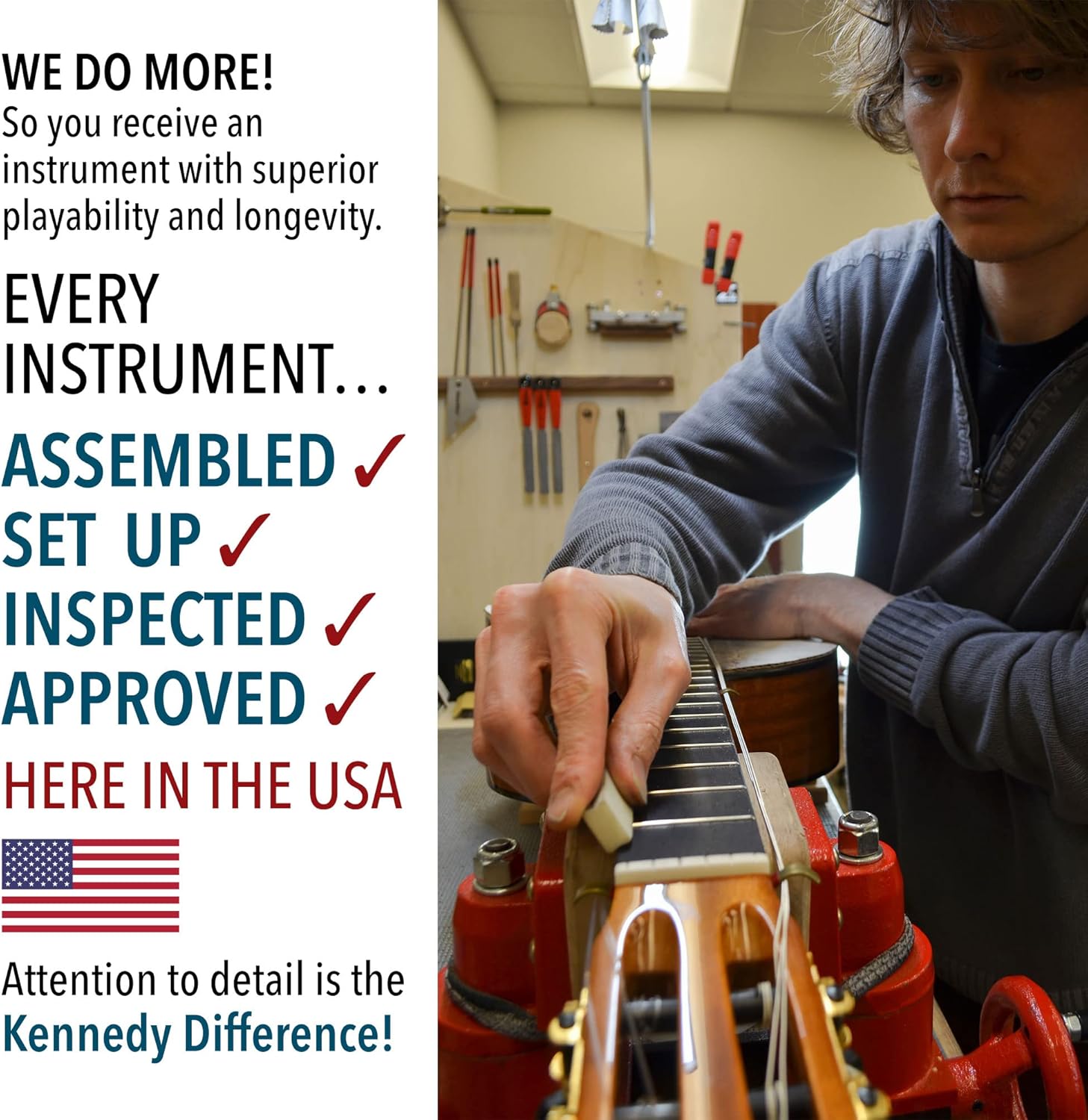 Antonio Giuliani Acoustic Guitar (CLEAR) Bundle (DN-2) - Dreadnought Guitar with Case, Strap, Strings and Accessories