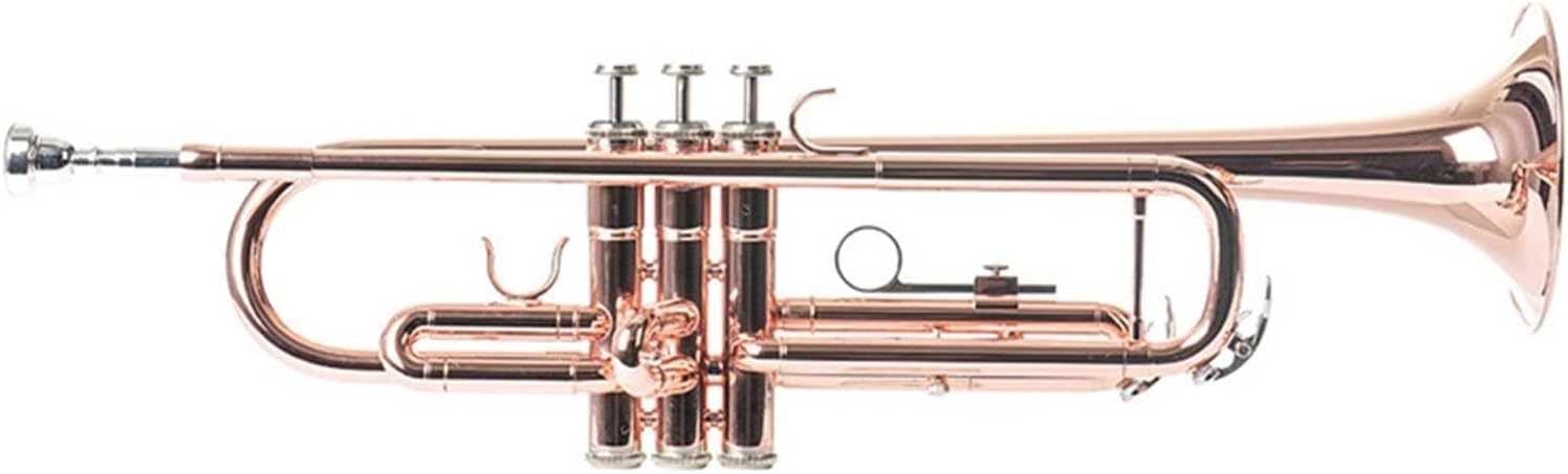 Rose Gold Trumpet Instrument Playing-Level Adult Wind Band B-Tune Phosphor-Bronze Beginner Test Grade Brass Instrument Professional Trumpet