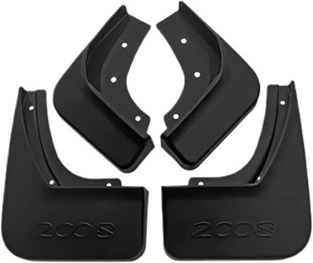 4X Mud Flaps Mudguards Anti-Splash Upguard Front Rear Wheels Car Stying Accessories Compatible for Peugeot 2008 2013-2021(A 2013-2019)