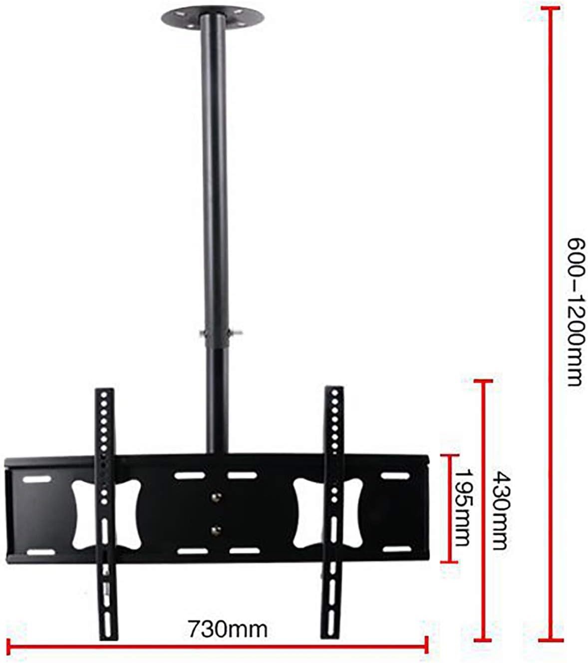 TV Stand Tv Wall Mount Adjustable TV Ceiling Mount, Fits 32-75 Inch Flat Panel Televisions, Up to 720x430mm, Full Motion 360° Rotation TV Bracket,